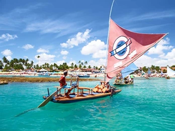 Jangada em Porto de Galinhas