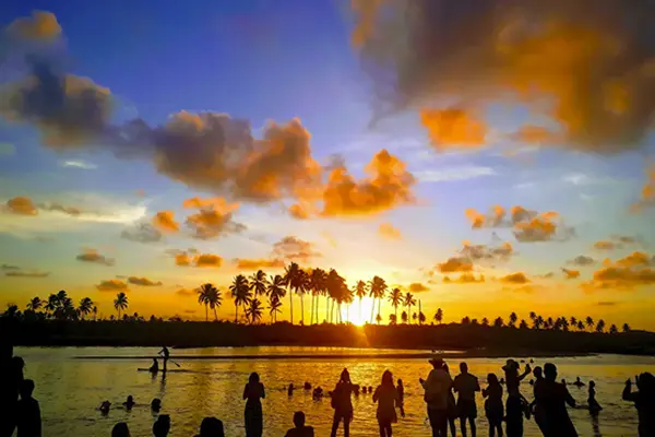 Por do sol em Maracaípe - Porto de Galinhas